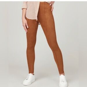 Spanx Leggings-Faux Suede Brown